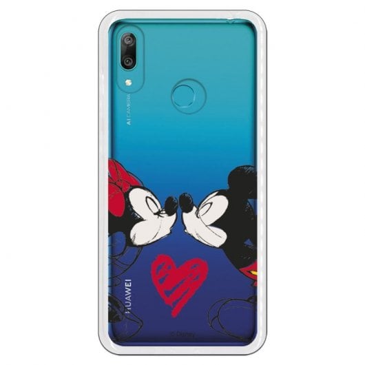 Funda Para Huawei Y Oficial De Disney Mickey Y Minnie Beso