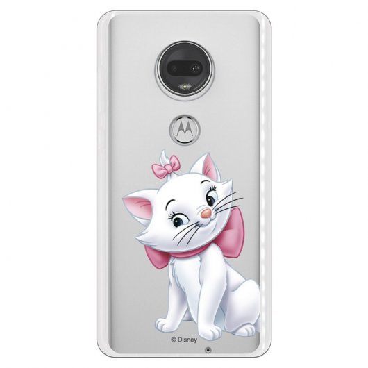 Funda Oficial Disney Marie Silueta Transparente Para Motorola Moto G