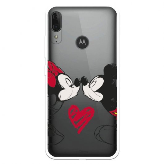 Funda Para Motorola Moto E Plus Oficial De Disney Mickey Y Minnie Beso