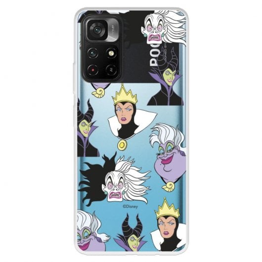 Funda Para Xiaomi Poco M4 Pro 5g Oficial De Disney Villanas Patrón