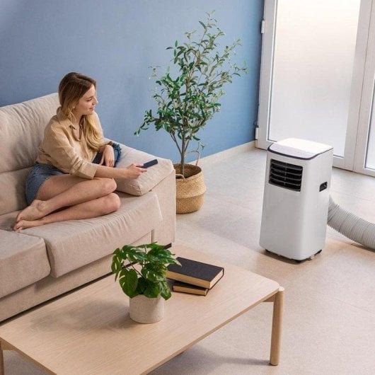 Cecotec ForceClima 7500 Soundless Connected Aire Acondicionado Portátil con Mando y WiFi 7000 BTU Reacondicionado