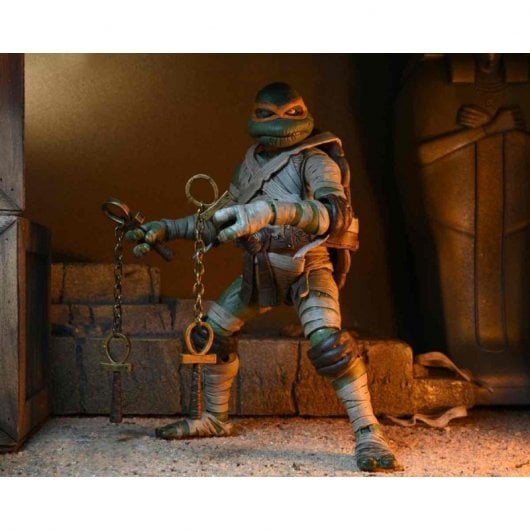 Neca Universal Monsters x TMNT Ultimate Michelangelo Múmia Figura 18 cm