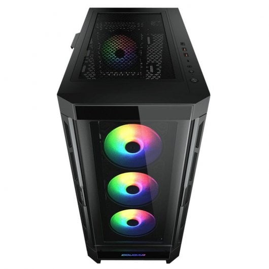 Cougar Duoface Pro Rgb Mid Tower Vidro Temperado Usb C Preta