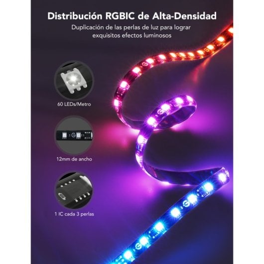 Govee H605C Envisual TV BACKLIGHT T2 Tira LED Inteligente RGB para Televisores