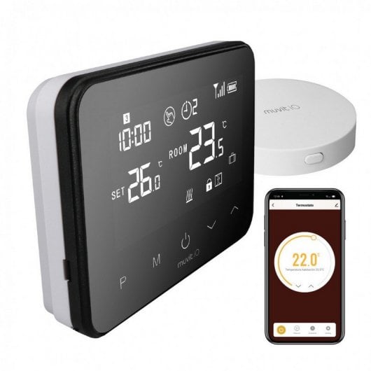 Thermostat Intelligent Muvit Io Hub Filaire Et Internet Pccomponentes Fr