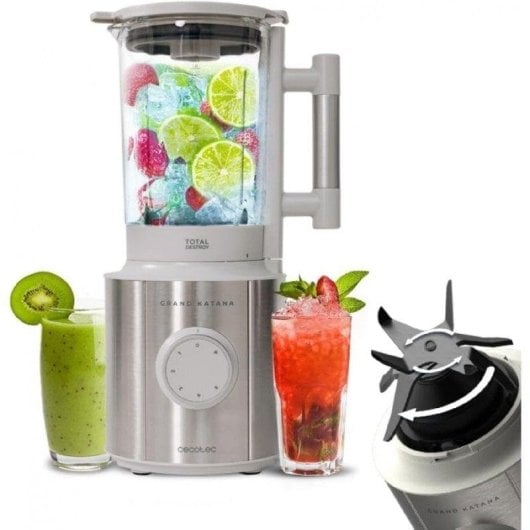 Licuadora Cecotec Grand Katana 2700MAX Total Destroy W 2700W, jarra 1,8 L, 8 lâminas de titânio