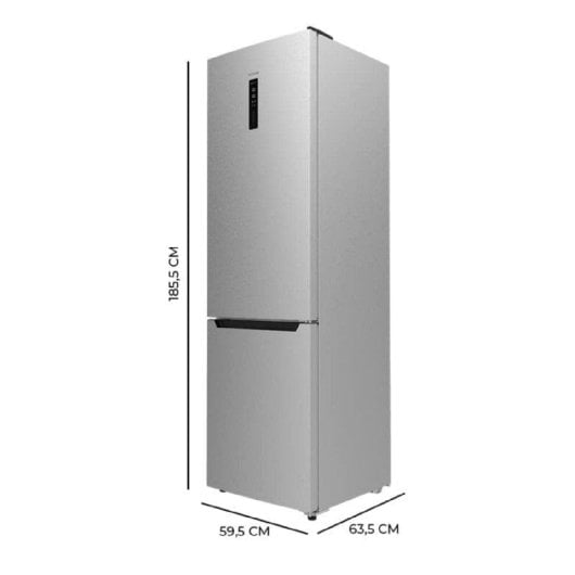Frigorífico Combi Cecotec Bolero CoolMarket Combi 322 Inox D Total No Frost 185cm 322L D Inox