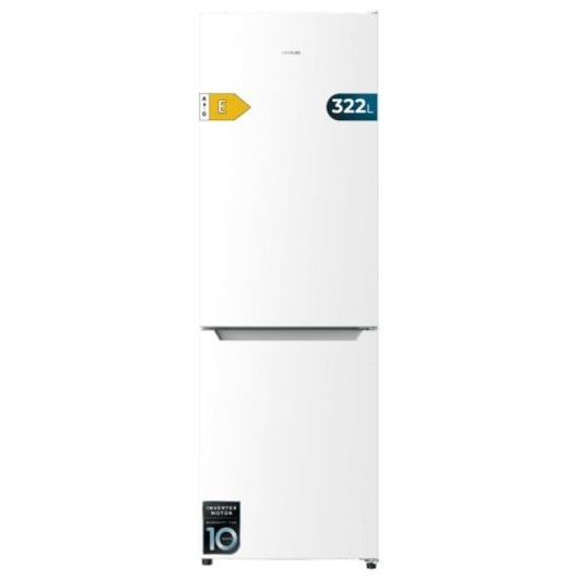 Frigorífico Combi Cecotec Bolero CoolMarket Combi 322 White E Total No Frost 185cm 322L E Branco