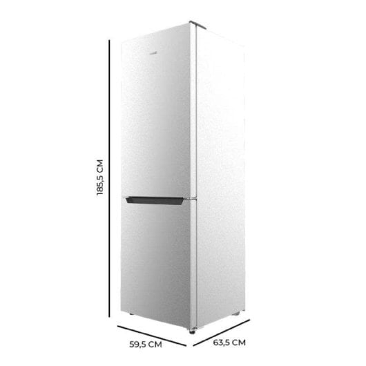Frigorífico Combi Cecotec Bolero CoolMarket 322 Inox E Total No Frost 185cm 322L E Inox Porta Reversível Alarme