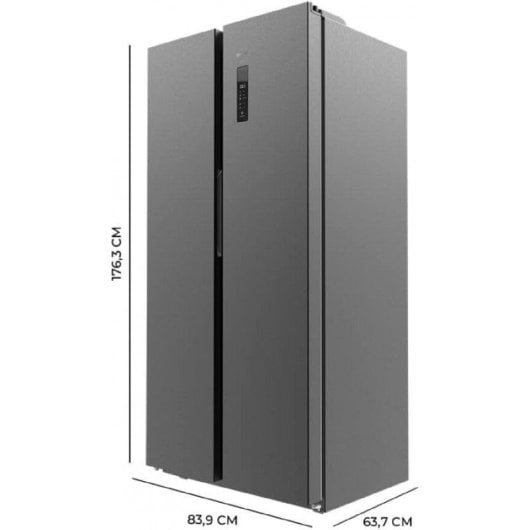 Frigorifero Americano Cecotec Bolero CoolMarket SBS 559 Total No Frost 177cm 559L E Inox Dispenser