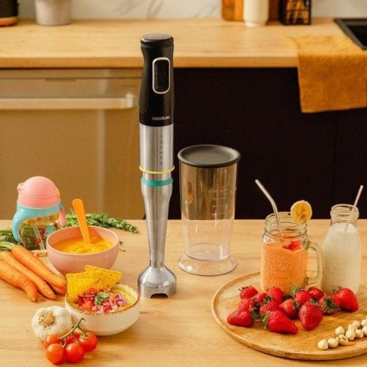 Batidora Cecotec Katana 12 Jar B 1200W 4 lâminas Titanium Turbo 21 velocidades