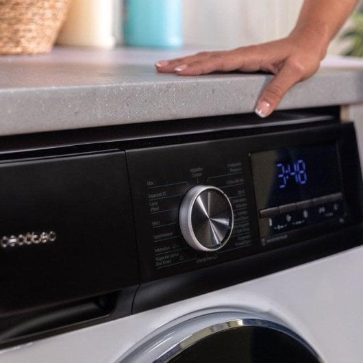 Máquina de Lavar Roupa Cecotec Bolero DressCode 8500 Inverter 8 kg 1400 rpm A Branco Display Vapor
