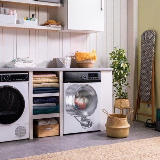 Máquina de Lavar Roupa Cecotec Bolero DressCode 8500 Inverter 8 kg 1400 rpm A Branco Display Vapor