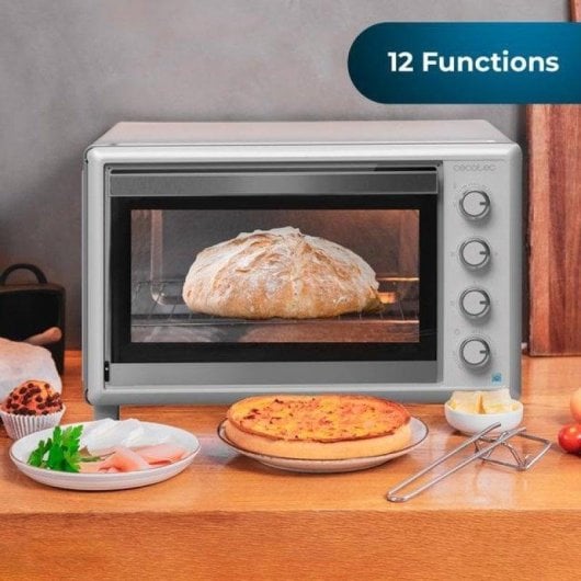 Horno elétrico Cecotec Bake&Toast 6090 White Gyro 60L Branco con convecção e luz interior