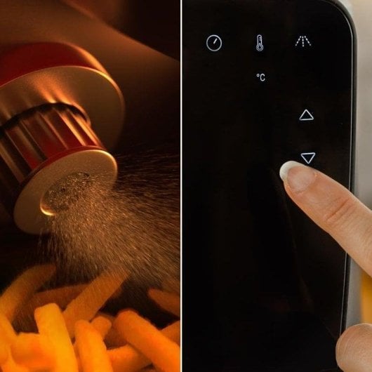 Friggitrice ad aria Cecotec Cecofry Rain 5.5L 1550W con autodose e pulizia automatica