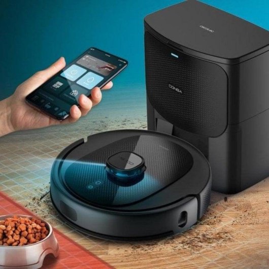 Saugroboter mit Wischfunktion Cecotec Conga 7490 Immortal Home Genesis Mit Absaugstation Navigationsklasse Laser 2.600 Pa Sprachsteuerung