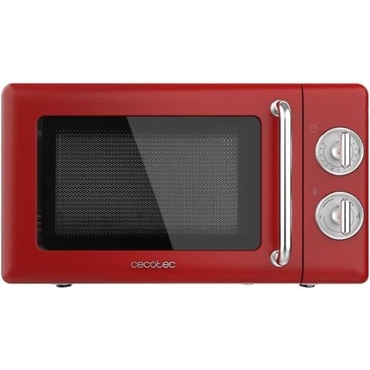 Micro-ondes Cecotec 01705 20L 700W Décongélation Design Rétro Rouge