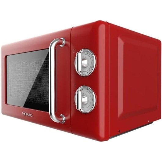 Micro-ondes Cecotec 01705 20L 700W Décongélation Design Rétro Rouge