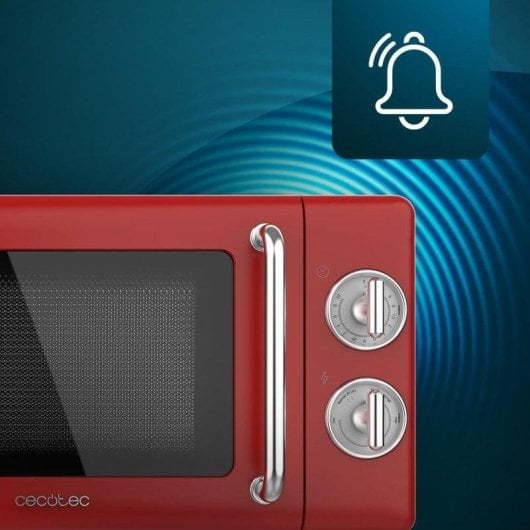 Micro-ondes Cecotec 01705 20L 700W Décongélation Design Rétro Rouge