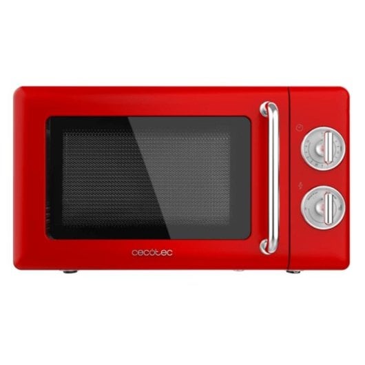 Micro-ondes Cecotec 01705 20L 700W Décongélation Design Rétro Rouge