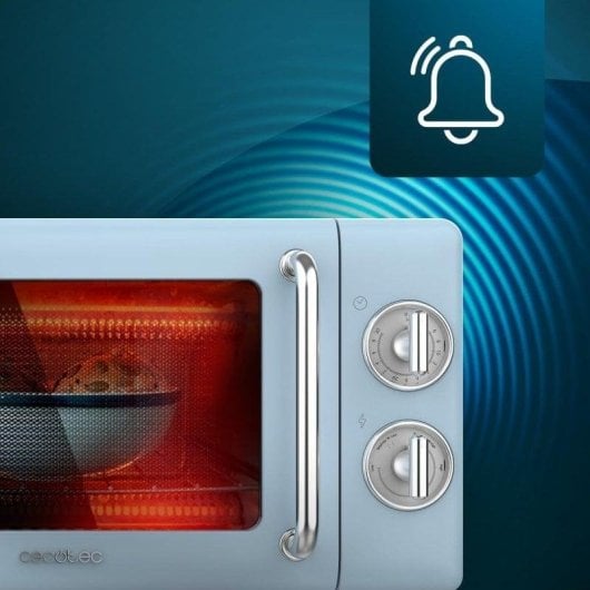 Microonde Cecotec ProClean 3110 Retro 20L 700W con Grill Timer Meccanico
