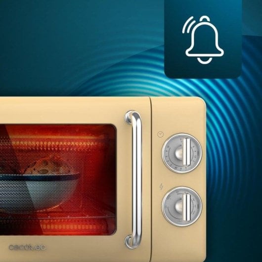 Microonde Cecotec 01708 20L 700W con Grill Design Retrò Beige
