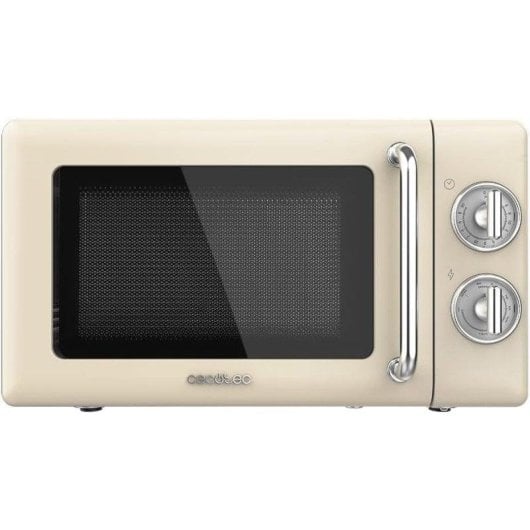Microonde Cecotec 01709 20L 700W con Grill Design Retrò Beige
