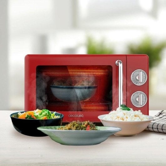 Mikrowelle Cecotec 01710 20L 700W mit Grill Retro-Design Edelstahl