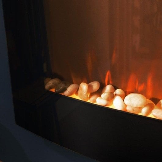 Chimenea Cecotec ReadyWarm 2250 Curved Flames Connected 2000 W Wi-Fi 22" Negra