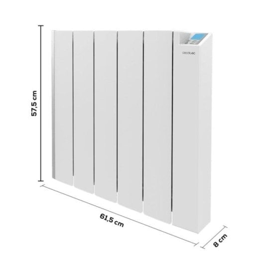 Radiador Elétrico Cecotec ReadyWarm 6000 1500W 20m² WiFi e temporizador LCD
