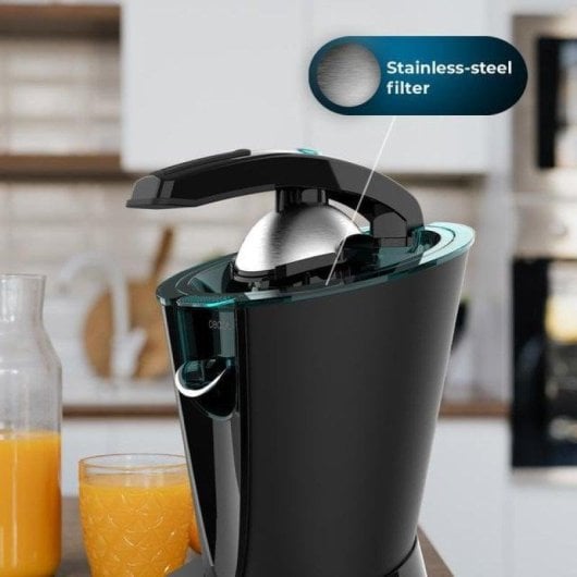 Entsafter Cecotec EssentialVita Hyden 600 600W Schwarz Zwei Presskegel Edelstahlfilter