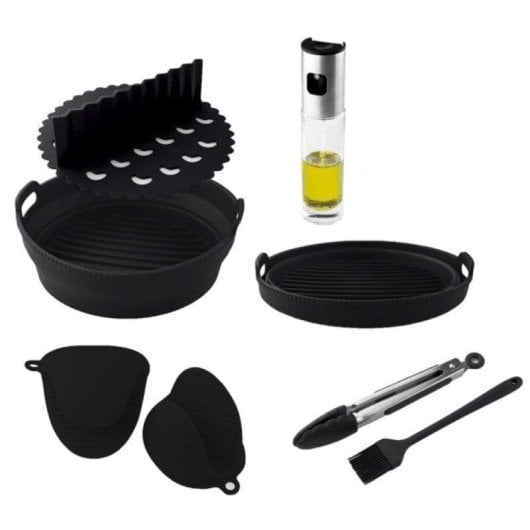 Accessori per friggitrice ad aria Cecotec Cecofry Silicone Pack 5-6,5L antiaderente multikit