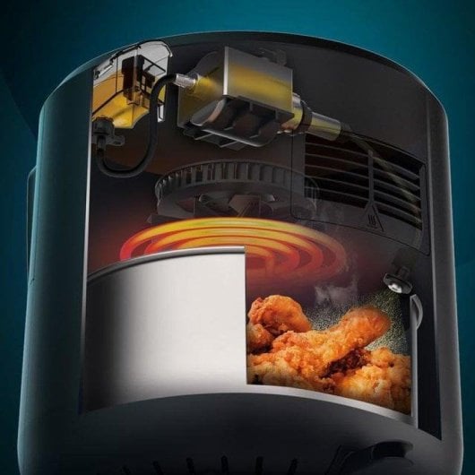 Fritteuse Heißluft Cecotec Cecofry Rain Pack 5.5L 1550W mit Ölsprüher Zubehör