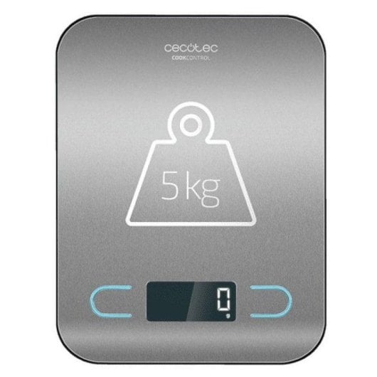 Küchenwaage Cecotec CookControl 8000 Edelstahl Extraplatt LCD 5 kg 1 g