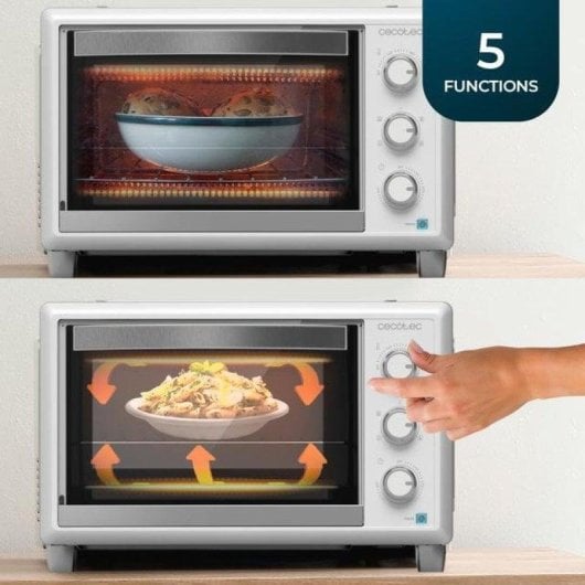 Cecotec Bake&Toast 3090 White Gyro Horno de Sobremesa 30L 1500W Blanco
