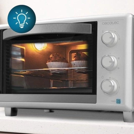Cecotec Bake&Toast 3090 White Gyro Horno de Sobremesa 30L 1500W Blanco