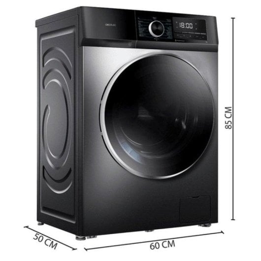 Máquina de Lavar Roupa Cecotec Bolero DressCode 7500 Inverter 7 kg 1400 rpm A Aço Inox SteamMax