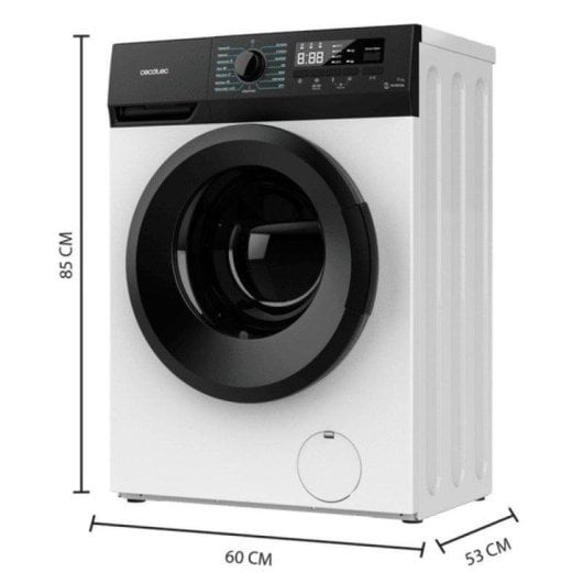 Máquina de Lavar Roupa Cecotec Bolero DressCode 9300 Inverter Maxx 9 kg 1400 rpm A Branco Motor Inverter Vapor