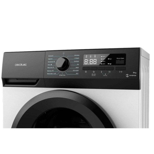 Máquina de Lavar Roupa Cecotec Bolero DressCode 9300 Inverter Maxx 9 kg 1400 rpm A Branco Motor Inverter Vapor