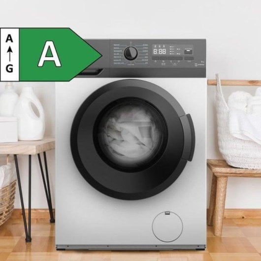 Máquina de Lavar Roupa Cecotec Bolero DressCode 9300 Inverter Maxx 9 kg 1400 rpm A Branco Motor Inverter Vapor