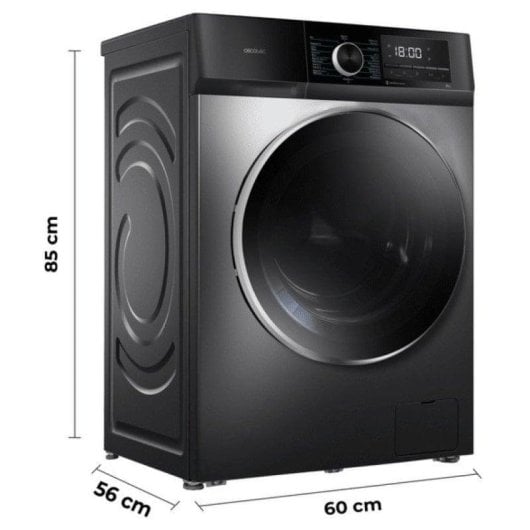 Máquina de Lavar Roupa Cecotec Bolero DressCode 9500 Inverter 9 kg 1400 rpm A Inox Vapor