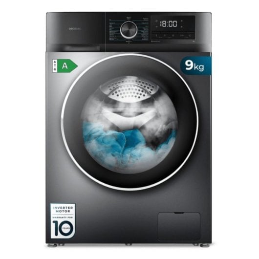Máquina de Lavar Roupa Cecotec Bolero DressCode 9500 Inverter 9 kg 1400 rpm A Inox Vapor