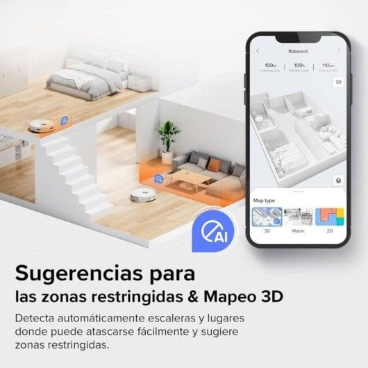 Aspirador Robô com Mopa Roborock Q8 Max Navegação LiDAR 5.500 Pa