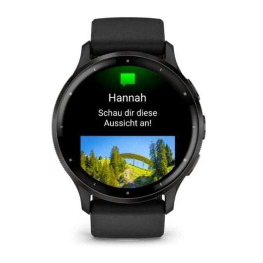 Garmin Venu 3 Bluetooth GPS WiFi 45mm AMOLED Noir/Gris M Étanche 5ATM SpO2 Pulsomètre