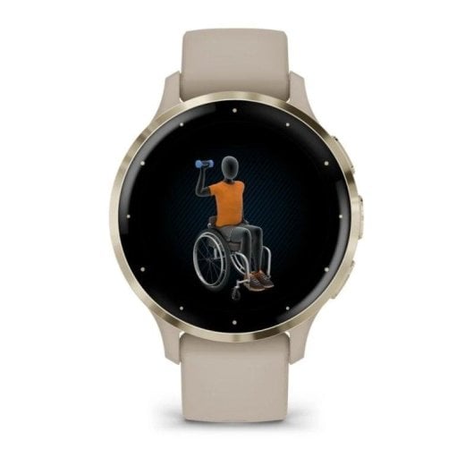 Garmin Venu 3S Bluetooth GPS WiFi 41mm AMOLED Gold-Grau Unisex 5ATM SpO2 Puls Herzschlaf