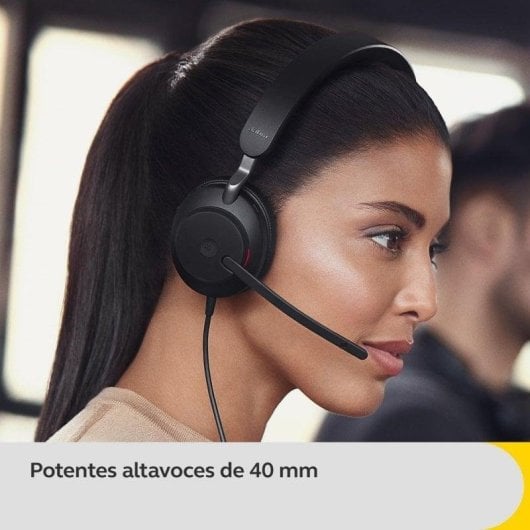Auricolare Jabra Evolve2 40 SE con cavo USB-C Mono Cancellazione del Rumore Nero