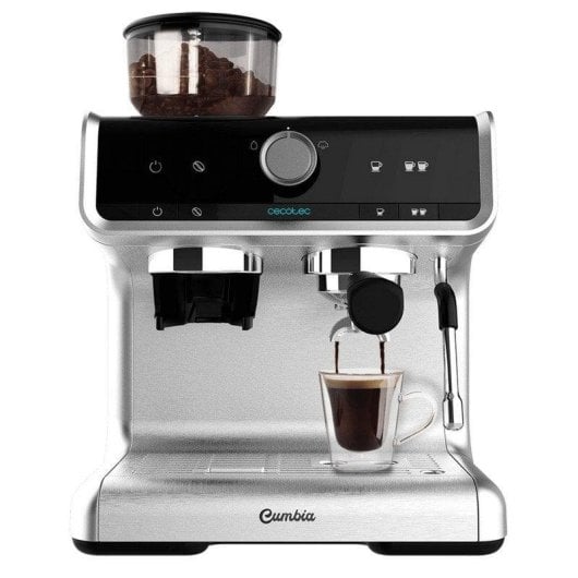 Caffettiera Espresso Cecotec Power Espresso 20 Barista Cream 2,5L 20 bar con macinacaffè