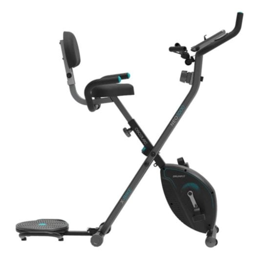 Bicyclette d'appartement Cecotec Drumfit X-bike 3000 Neo Pro pliable LCD 8 résistances bandes élastiques