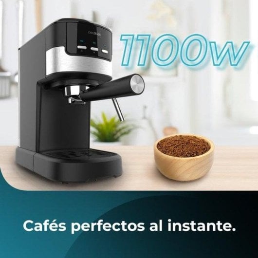 Cafeteira Espresso Cecotec Power Espresso 20 Pecan 1,25L 20 bares com vaporizador