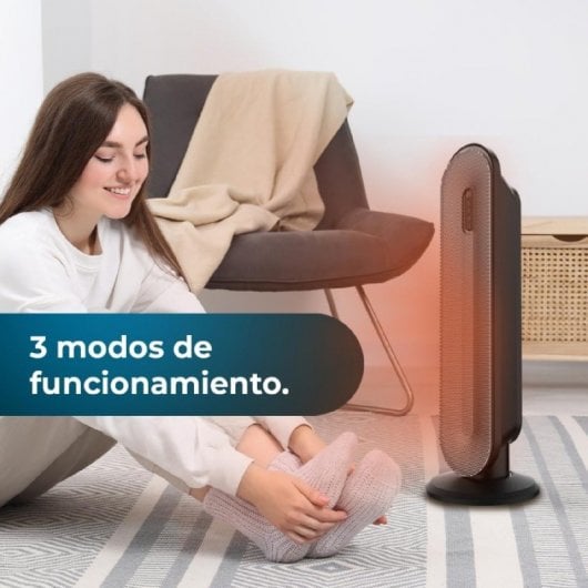 Riscaldatore ceramico intelligente con rotazione in ceramica Cecotec Readywarm 2050 Max 2000W